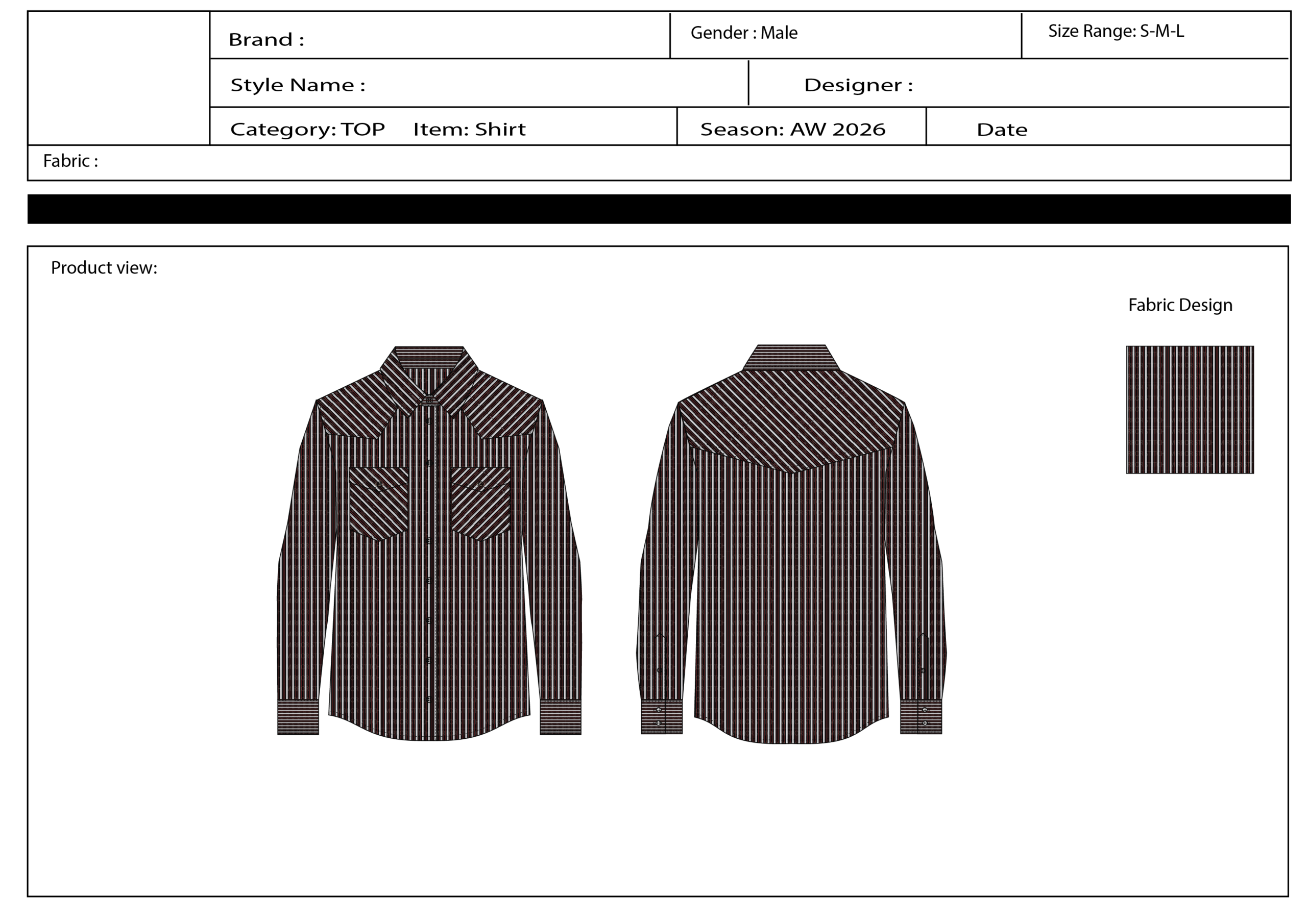 lone sleeve shirt pointed yk at front and back with double pkt lone sleeve shirt pointed yk at front and back with double pkt