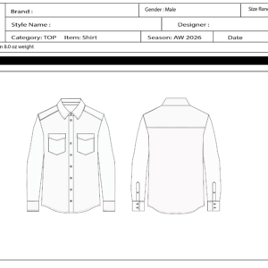 mens lone shirt double pkt straight yk